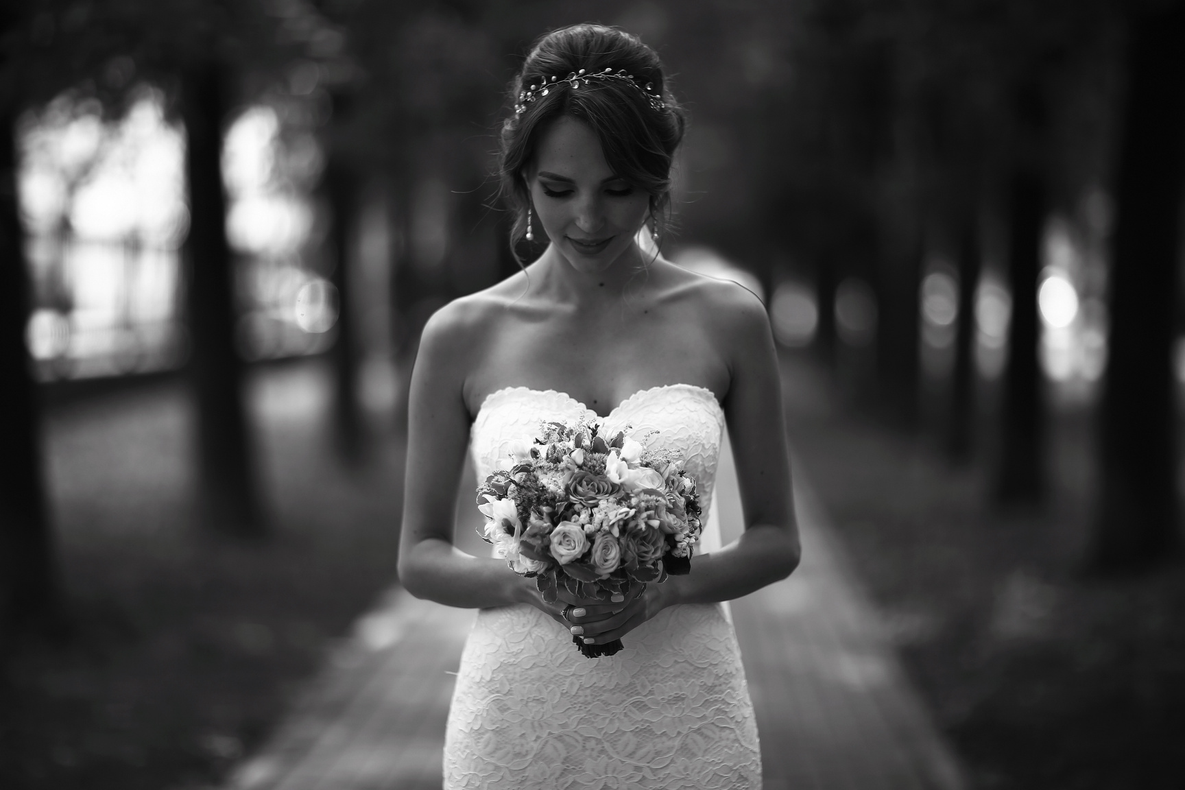 Wedding Black and White Photo Poster